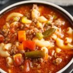 Busy Day Soup with Ground beef and Macaroni Copie