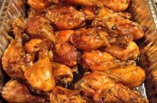 Caramelized Baked Chicken Legs .Wings Copie
