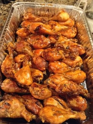 Caramelized Baked Chicken Legs .Wings Copie