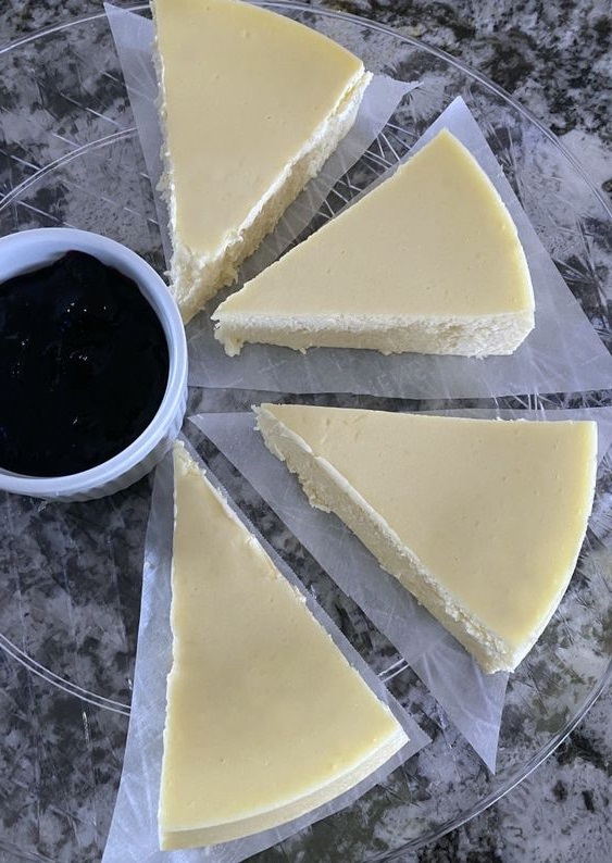 Creamy Crustless Cheesecake Copie