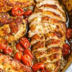 Creamy Pesto Chicken with Roasted Tomatoes Copie