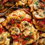 Garlic Mushroom Chicken Thighs with Sun Dried Tomatoes Copie
