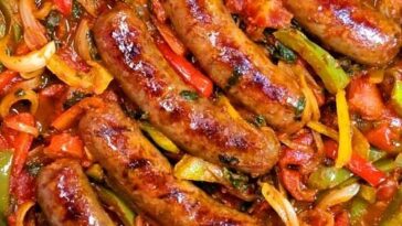 Italian Sausage Peppers and Onions Copie
