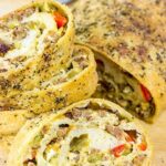 Spicy Italian Sausage Roll Filled with sausage peppers and onions Copie