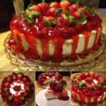 Strawberry Shortcake Crunch Cake with Cream Cheese Frosting Copie