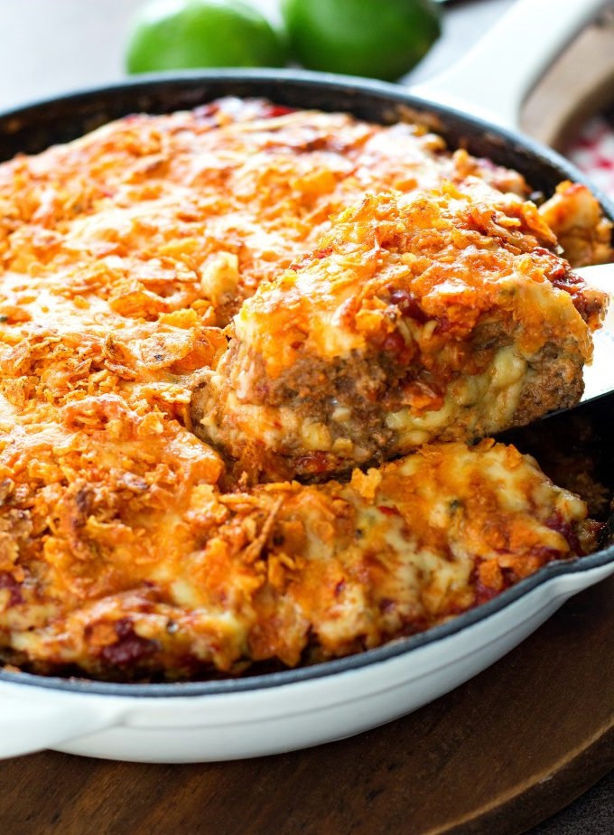 Cheese Stuffed Taco Meatloaf Copie
