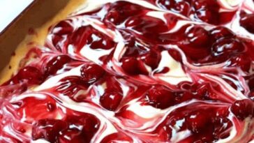 Cherry Cheesecake Surprise Layered Dessert Copie