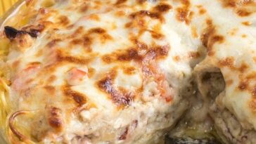 Chicken Carbonara Spaghetti Pie Copie