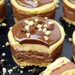 No Bake Chocolate Peanut Butter Mini Cheesecake Copie