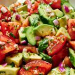 Tomato Cucumber Avocado Salad Copie