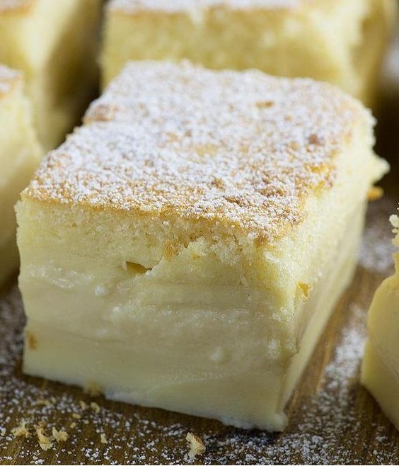 Vanilla Magic Custard Cake Copie