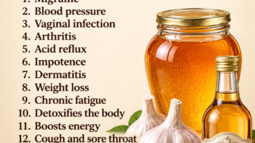Garlic Honey Vinegar Remedy Poster