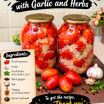 Low-Carb Stuffed Tomatoes “In the Snow” Appetizer 9 Pickled Tomatoes with Garlic and Herbs