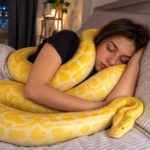 Woman Slept Beside Her Giant Python — Then Her Vet Friend Saw the Video 9 Woman Sleeps Beside a Python The Truth Behind the Viral Story