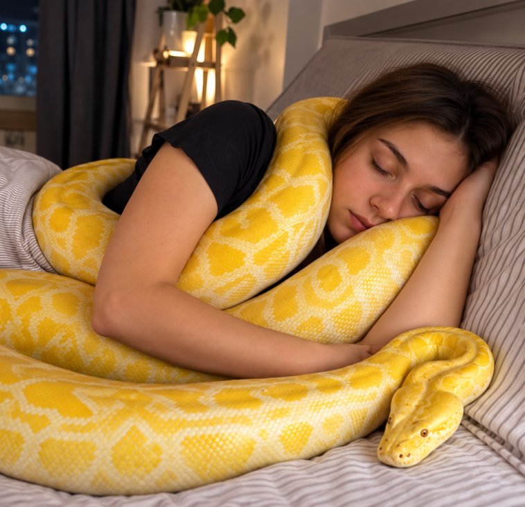 Woman Sleeps Beside a Python The Truth Behind the Viral Story